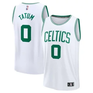 Moderno Robusto Accattivante Jayson Tatum Boston Celtics Fast Break Replica Player Jersey Association Edition White  per i Fan Veri