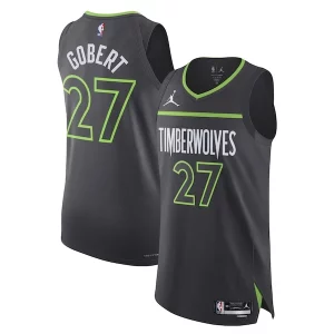 Versatile Prestigioso Rudy Gobert Minnesota Timberwolves Jordan Brand Authentic Player Jersey Statement Edition Anthracite  per i Fan Veri