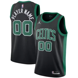Fantastico Boston Celtics Jordan Brand Swingman Custom Jersey Statement Edition Black  per i Fan Veri