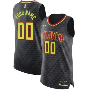 Incantevole Atlanta Hawks Nike Authentic Custom Jersey Black Icon Edition  per i Fan Veri