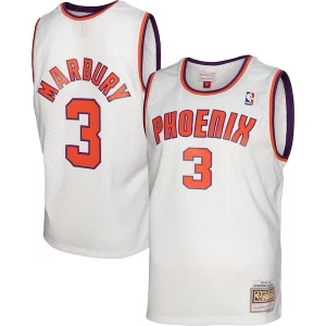 Fascinante Delizioso Incantevole Stephon Marbury Phoenix Suns 2001/02 Hardwood Classics Swingman Jersey White  per i Fan Veri