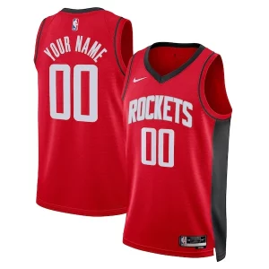 Lussuoso Bellissimo Houston Rockets Nike Unisex Swingman Custom Jersey Red Icon Edition  per i Fan Veri