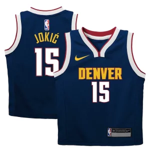 Trendy Carino Nikola Jokic Denver Nuggets Nike Preschool Dri FIT Swingman Player Jersey Icon Edition Navy  per i Fan Veri