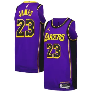 Stupendo Magnifico LeBron James Los Angeles Lakers Jordan Brand Authentic Player Jersey Statement Edition Purple  per i Fan Veri