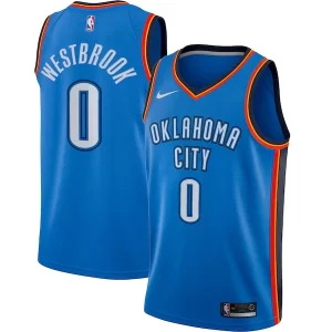 Classico Trendy Russell Westbrook Oklahoma City Thunder Nike Swingman Player Jersey Icon Edition Blue  per i Fan Veri