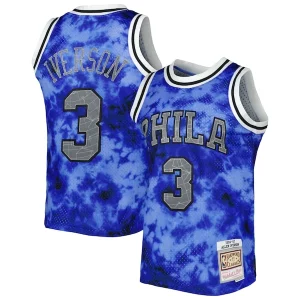Lussuoso Allen Iverson Philadelphia 76ers 1996/97 Galaxy Swingman Jersey Royal  per i Fan Veri