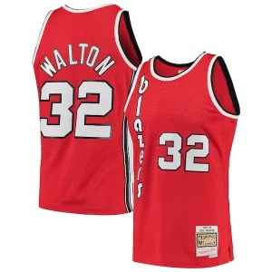 Cool Stupendo Bill Walton Portland Trail Blazers 1976/77 Hardwood Classics Swingman Jersey Red  per i Fan Veri