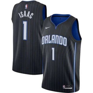 Eccezionale Jonathan Isaac Orlando Magic Nike Swingman Jersey Black Icon Edition  per i Fan Veri