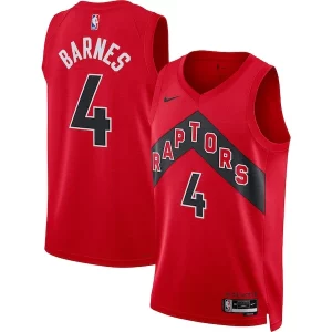 Prestigioso Comodo Carino Scottie Barnes Toronto Raptors Nike Unisex Swingman Jersey Icon Edition Red  per i Fan Veri