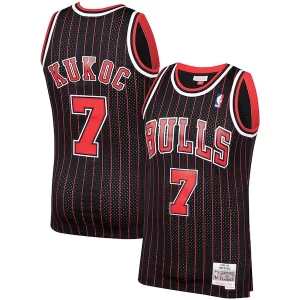 Elegante Meraviglioso Fascinante Toni Kukoc Chicago Bulls 1995/96 Hardwood Classics Swingman Jersey Black  per i Fan Veri