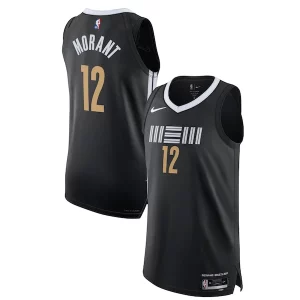 Splendido Fascinante Accattivante Nike Ja Morant Memphis Grizzlies Authentic Jersey City Edition Black  per i Fan Veri