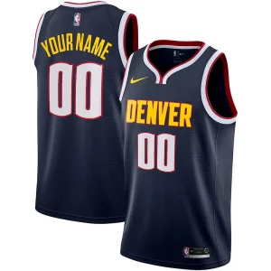 Splendido Denver Nuggets Nike 2022/23 Swingman Custom Jersey Icon Edition Navy  per i Fan Veri