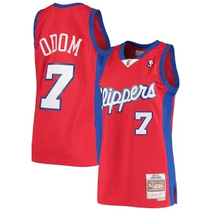 Lussuoso Lamar Odom LA Clippers 2000/01 Hardwood Classics Swingman Jersey Red  per i Fan Veri