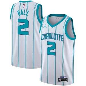 Elegante Magnifico Meraviglioso LaMelo Ball Charlotte Hornets Jordan Brand 2020/21 Swingman Player Jersey Association Edition White  per i Fan Veri