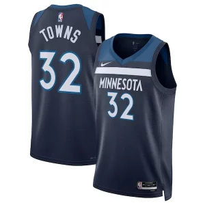 Bellissimo Elegante Raffinato Karl Anthony Towns Minnesota Timberwolves Nike Unisex Swingman Jersey Icon Edition Navy  per i Fan Veri