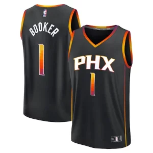 Resistente Robusto Prestigioso Devin Booker Phoenix Suns Fast Break Replica Player Jersey Statement Edition Black  per i Fan Veri