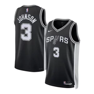 Bellissimo Delizioso Carino Keldon Johnson San Antonio Spurs Nike Unisex Swingman Jersey Association Edition Black  per i Fan Veri