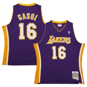 Carino Raffinato Comodo Pau Gasol Los Angeles Lakers 2009/10 Hardwood Classics Swingman Jersey Purple  per i Fan Veri
