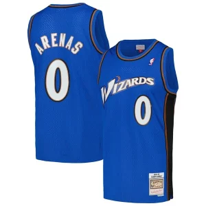 Cool Fascinante Gilbert Arenas Washington Wizards 2004/05 Hardwood Classics Swingman Jersey Blue  per i Fan Veri