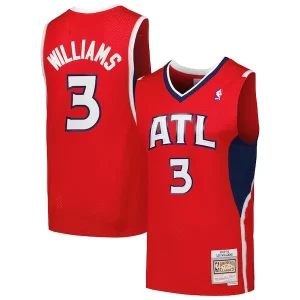 Prestigioso Delizioso Magnifico Lou Williams Atlanta Hawks 2001/02 Hardwood Classics Swingman Jersey Red  per i Fan Veri