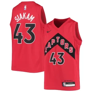 Ottimo Trendy Pascal Siakam Toronto Raptors Nike Youth Swingman Jersey Icon Edition Red/White  per i Fan Veri