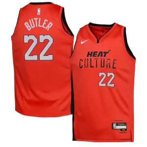 Accattivante Gorgeous Jimmy Butler Miami Heat Nike Youth 2024/25 Swingman Player Jersey City Edition Red  per i Fan Veri