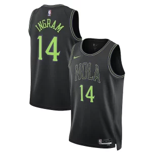 Resistente Brandon Ingram New Orleans Pelicans Nike Unisex 2023/24 Swingman Jersey Black City Edition  per i Fan Veri