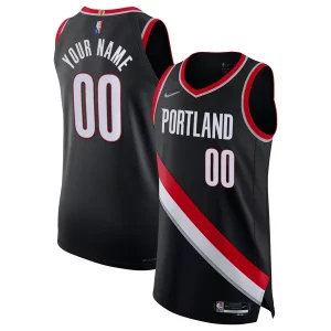 Accattivante Bellissimo Classico Portland Trail Blazers Nike 2021/22 Diamond Authentic Custom Jersey Icon Edition Black  per i Fan Veri