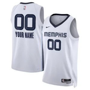 Pratico Memphis Grizzlies Nike Unisex Swingman Custom Jersey White Association Edition  per i Fan Veri