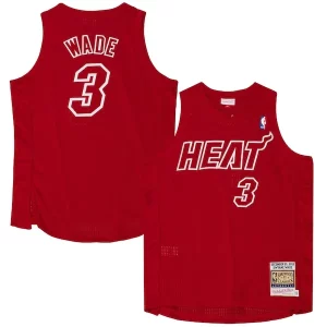 Accattivante Pratico Bellissimo Dwyane Wade Miami Heat 2012 Authentic Player Jersey Scarlet  per i Fan Veri