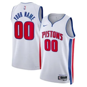 Eccezionale Splendido Detroit Pistons Nike Unisex Swingman Custom Jersey White Association Edition  per i Fan Veri