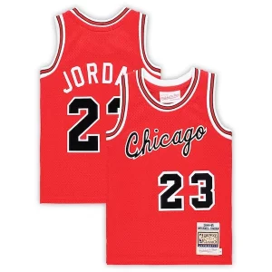 Prestigioso Michael Jordan Chicago Bulls Preschool Hardwood Classics 1984/85 Authentic Swingman Jersey Red  per i Fan Veri