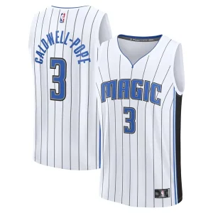 Classico Kentavious Caldwell Pope Orlando Magic Fast Break Replica Player Jersey Association Edition White  per i Fan Veri