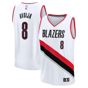 Meraviglioso Sofisticato Bellissimo Deni Avdija Portland Trail Blazers Fast Break Replica Player Jersey Association Edition White  per i Fan Veri