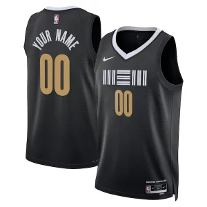Carino Pratico Attraente Memphis Grizzlies Nike Unisex 2023/24 Custom Swingman Jersey Black City Edition  per i Fan Veri