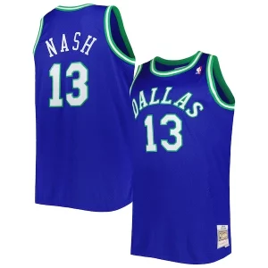 Elegante Versatile Sofisticato Steve Nash Dallas Mavericks Big & Tall Hardwood Classics 1998/99 Swingman Jersey Blue  per i Fan Veri