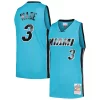 Bellissimo Fantastico Dwyane Wade Miami Heat Hardwood Classics 2005/06 Tropical Swingman Jersey Blue  per i Fan Veri