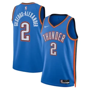Accattivante Shai Gilgeous Alexander Oklahoma City Thunder Nike Unisex Swingman Replica Jersey Icon Edition Blue  per i Fan Veri