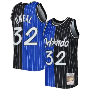 Trendy Carino Shaquille O'Neal Orlando Magic Hardwood Classics 1994/95 Split Swingman Jersey Blue/Black  per i Fan Veri