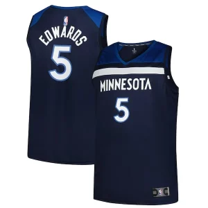 Sofisticato Anthony Edwards Minnesota Timberwolves Big & Tall Fast Break Jersey Icon Edition Navy  per i Fan Veri
