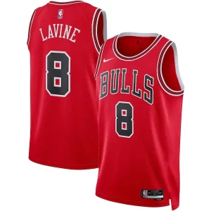 Splendido Resistente Zach LaVine Chicago Bulls Nike Unisex Swingman Jersey Icon Edition Red/White  per i Fan Veri