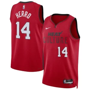 Sofisticato Tyler Herro Miami Heat Nike Unisex 2024/25 Swingman Player Jersey City Edition Red  per i Fan Veri