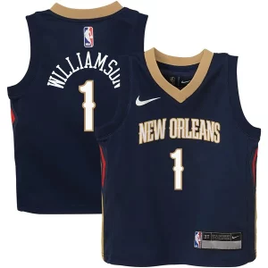 Sofisticato Resistente Zion Williamson New Orleans Pelicans Nike Toddler Swingman Player Jersey Icon Edition Navy  per i Fan Veri