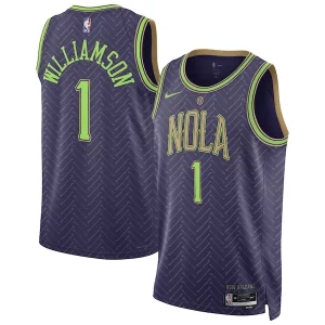 Trendy Fantastico Zion Williamson New Orleans Pelicans Nike Unisex 2024/25 Swingman Player Jersey City Edition Purple  per i Fan Veri